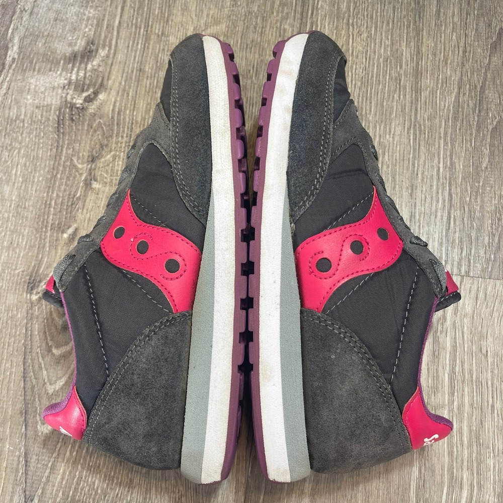 Saucony Jazz Low Pro Womens 9 Charcoal Pink Grey Running Shoes S1044-324
